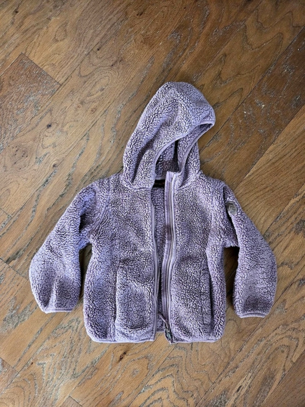 Country Purple Fleece Hooded Jacket 4t. Second Picture Actual Color